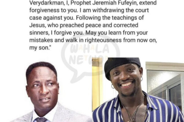 'I Forgive You, My Son' - Prophet Jeremiah Fufeyin Allegedly Withdraws Suit Against Verydarkman