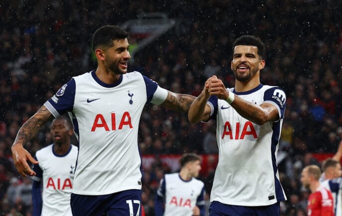 EPL: Tottenham humiliate Man Utd at Old Trafford