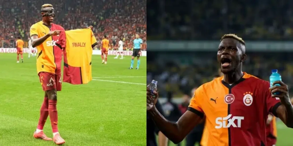 Osimhen opens Galatasaray goal account with brace against Kasimpasa