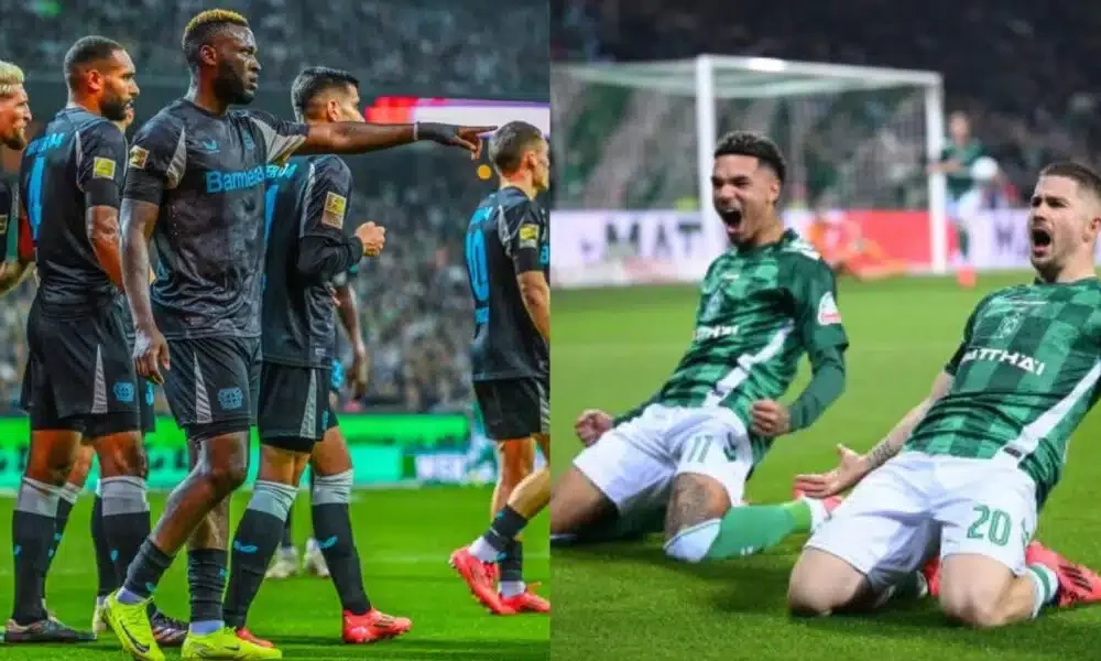 Bundesliga: Bremen strike late to frustrate Victor Boniface effort