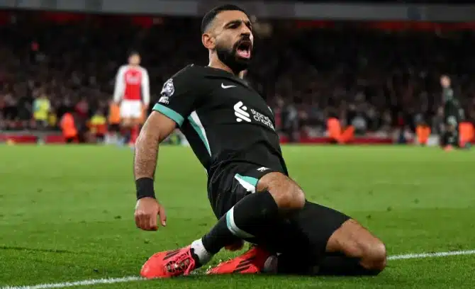 Salah’s late goal frustrates Arsenal’s efforts to close gap in EPL race