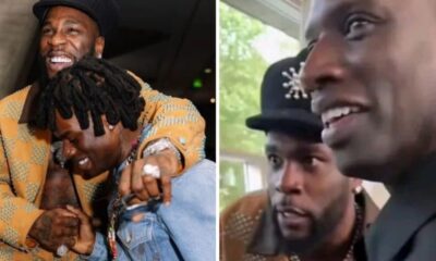 Burna Boy stunned during meet with Rema, exchanges pleasantries