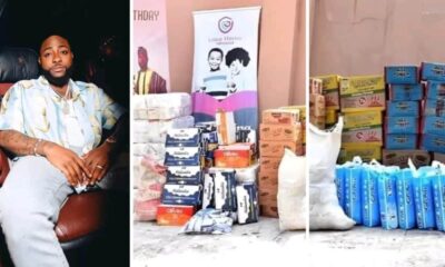 Davido’s fans donate food items to orphanage home in honor of singer’s birthday