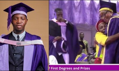 UNIBEN best-graduating student opens up on mom’s sacrifice as she’s honored at ceremony