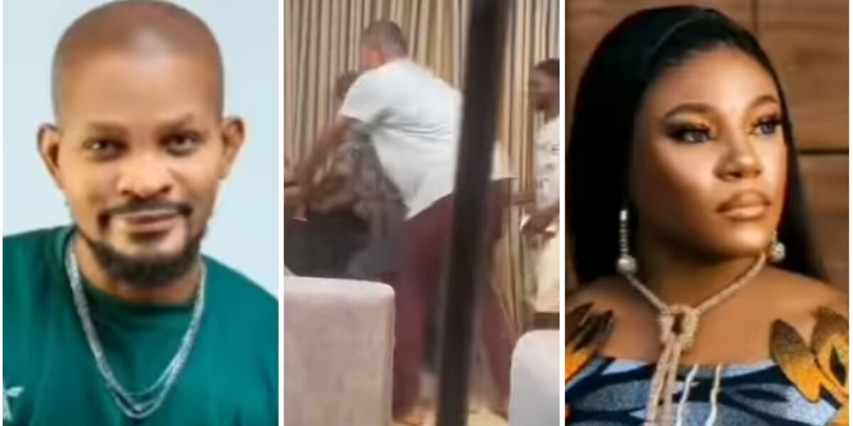 Video shows moment Chioma Ukeaja engages in physical altercation with Uche Maduagwu