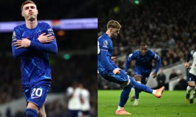 EPL: Palmer stars as Chelsea mount stunning comeback to beat Spurs 4-3