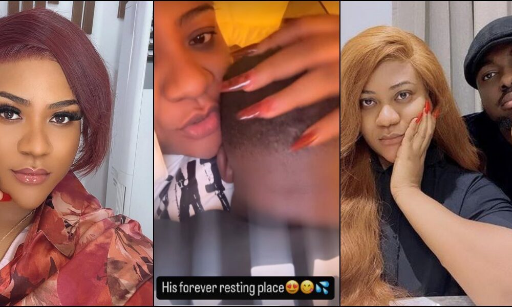 “I’ll only show you what I want you to see…” – Nkechi Blessing says as she shares loved-up video with her man