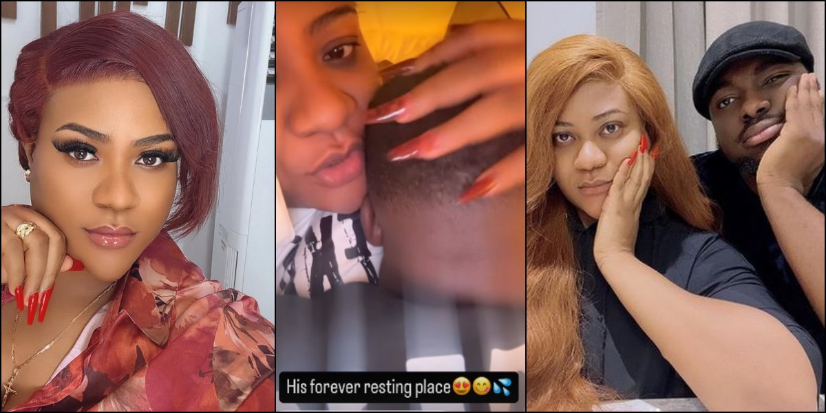 “I’ll only show you what I want you to see…” – Nkechi Blessing says as she shares loved-up video with her man