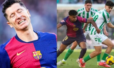 La Liga: Real Betis stun Barcelona with late equalizer in 2-2 draw