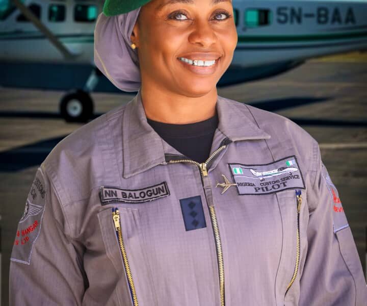 Nigeria Customs celebrate Olanike Balogun as its first female pilot